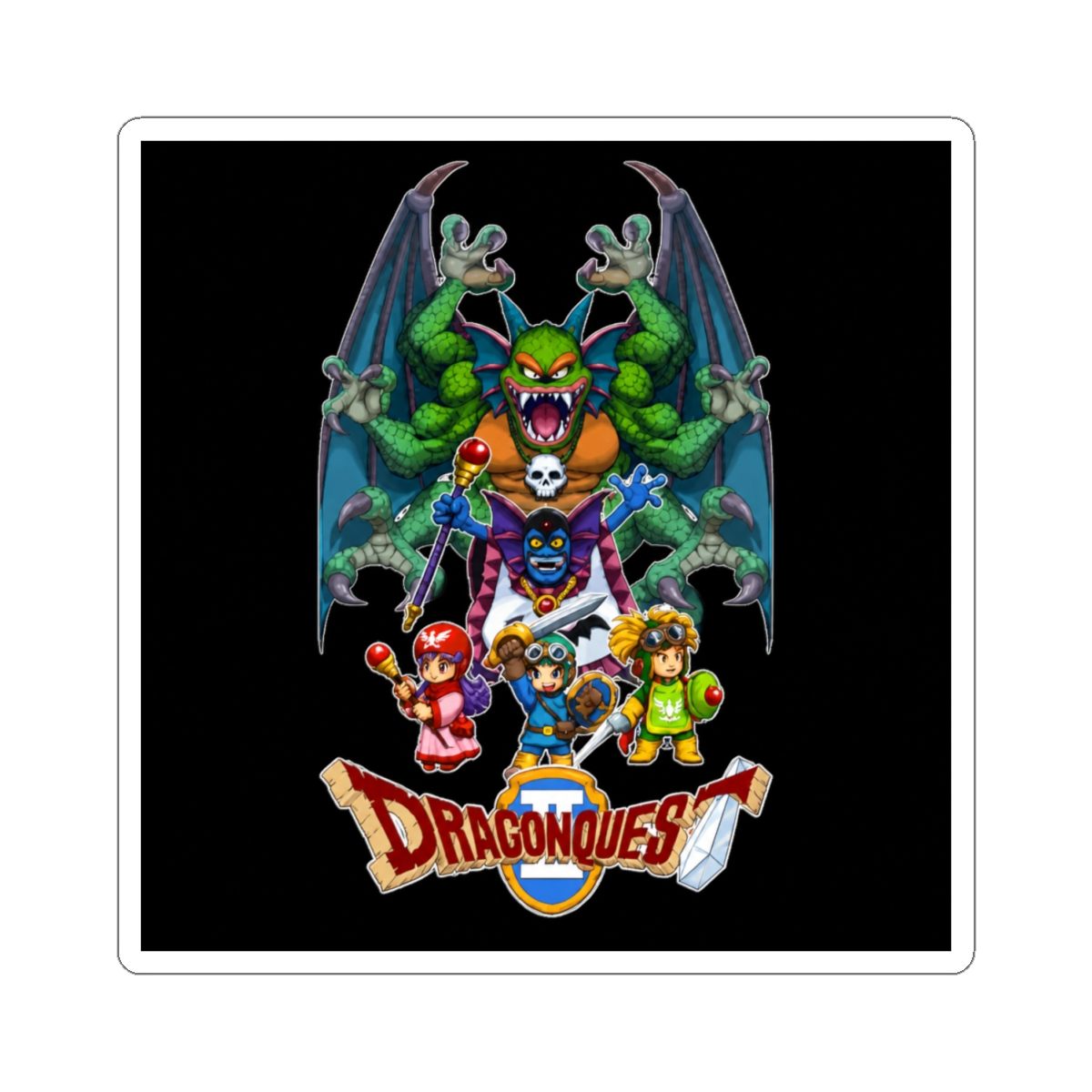 dragon quest ii Sticker - alternate angle 1, merchandise