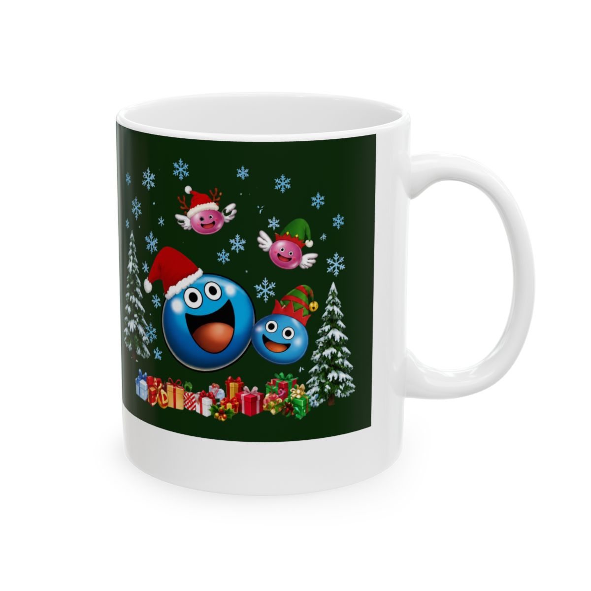 Dragon Quest Slime Christmas Mug, Gamer Gift