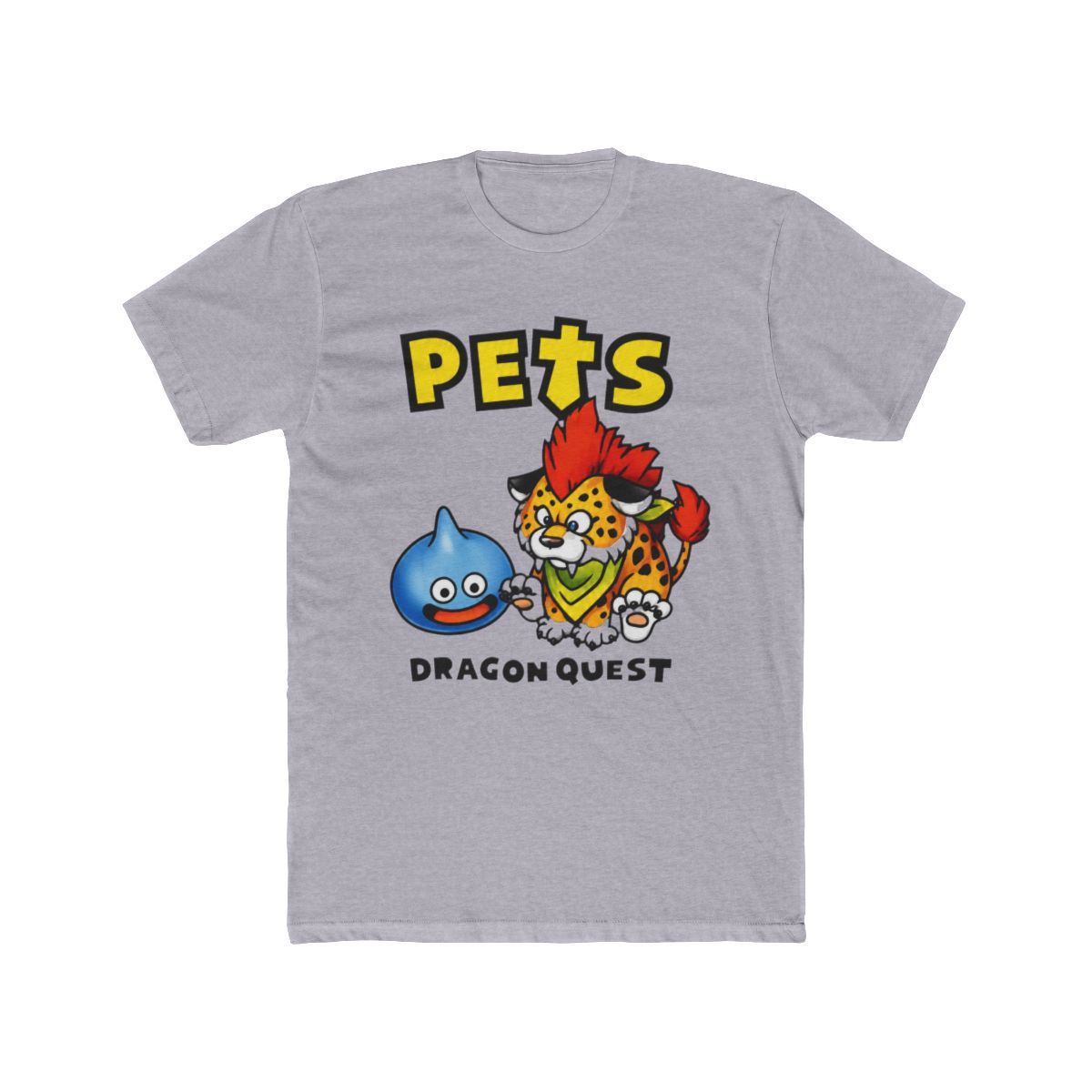 Dragon Quest Pets Slime and Great Sabrecat T Shirt - Dalatshirt Store Online Shopping in USA - alternate angle 3, merchandise